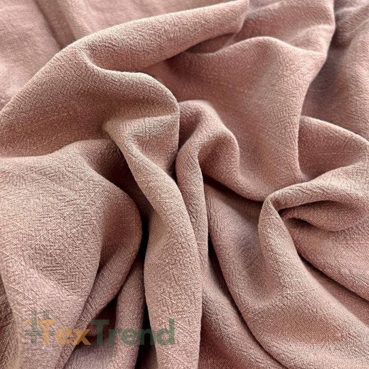 Leinen mit Viskose Bekleidungsstoff - rosa (Sephia Rose)