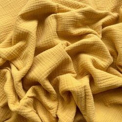 Musselin double gauze senf (Mustard)  