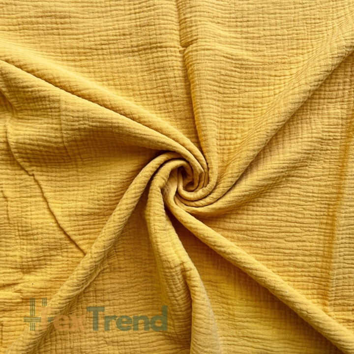 Musselin double gauze senf (Mustard)  