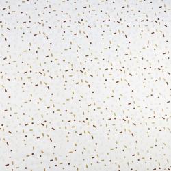 100% Baumwolle mit Streifen und Punkten in braun-beigen Farben