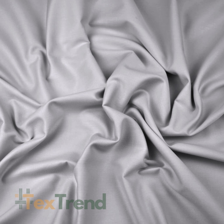 Grauer Baumwollsatin - 220cm  
