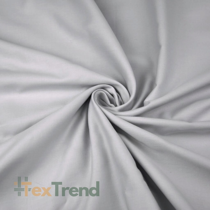 Grauer Baumwollsatin - 220cm  