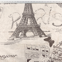 Baumwolle 100% Paris vintage beige  