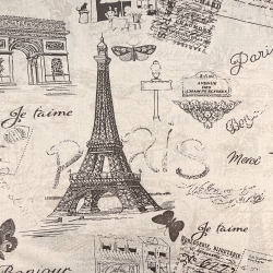 Baumwolle 100% Paris vintage beige  