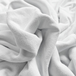 Frottee-Jersey weiß  