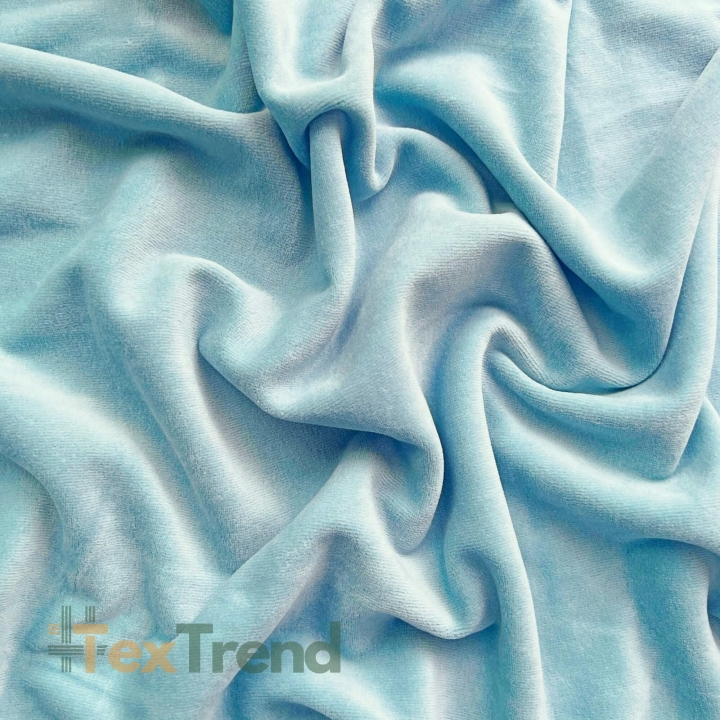 Baumwollvelours - aquamarin (Aqua)  