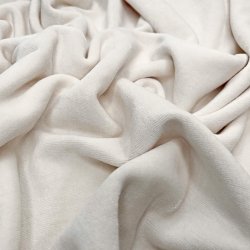 Baumwollvelours - ecru (Ivory)  