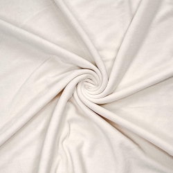 Baumwollvelours - ecru (Ivory)  