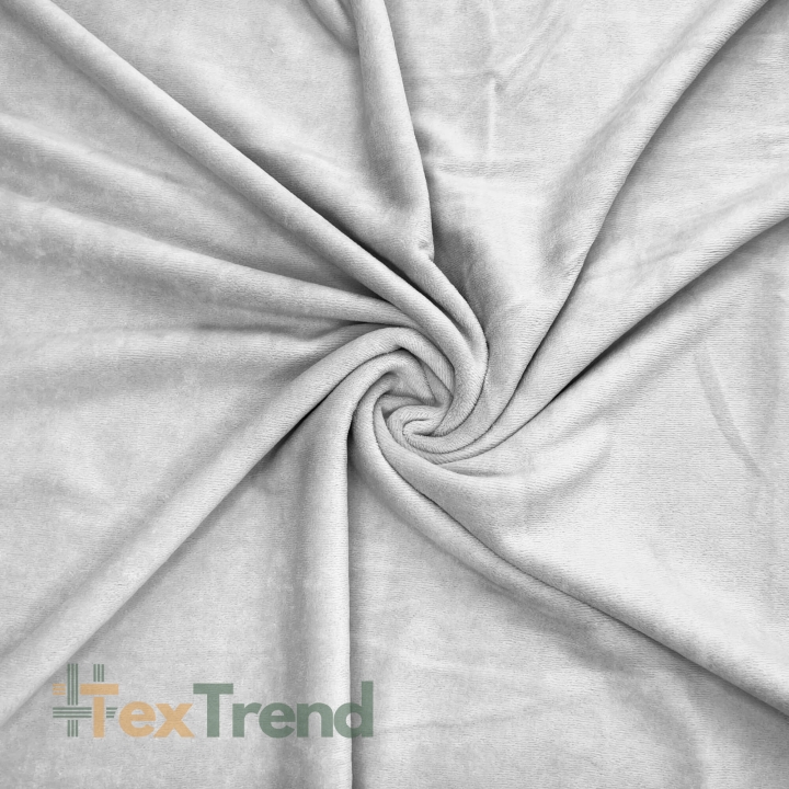 Baumwollvelours - silber (Silver)  