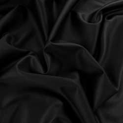 Premium-Satin schwarz 225cm (sanforisiert)  