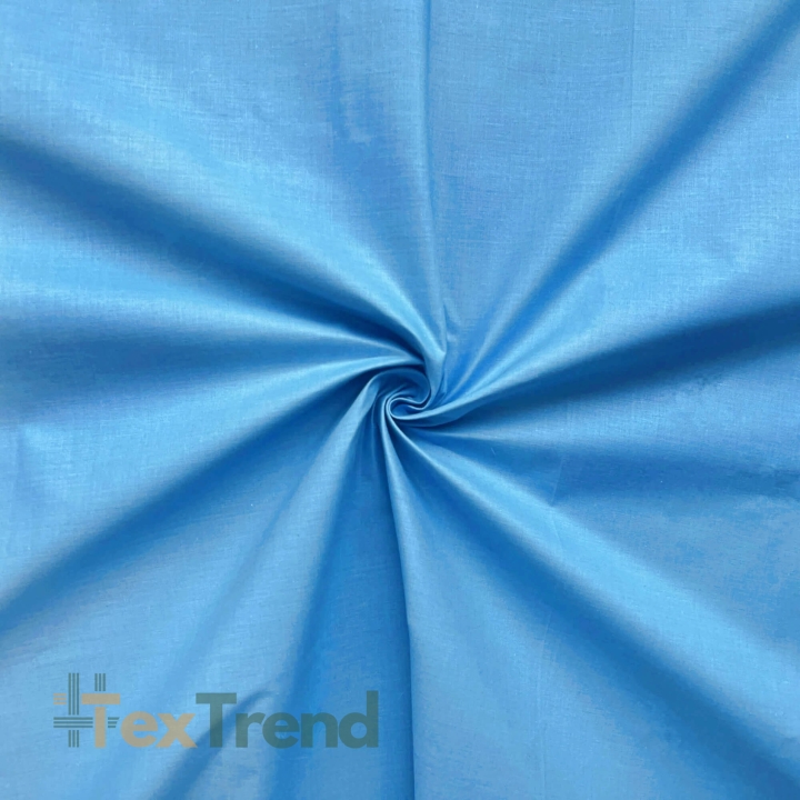 Baumwolle 100% einfarbig blau - 91  