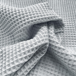 Baumwolle Waffel - Taubengrau  