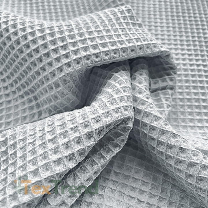 Baumwolle Waffel - Taubengrau  