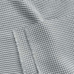 Baumwolle Waffel - Taubengrau  