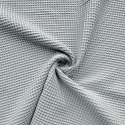 Baumwolle Waffel - Taubengrau  