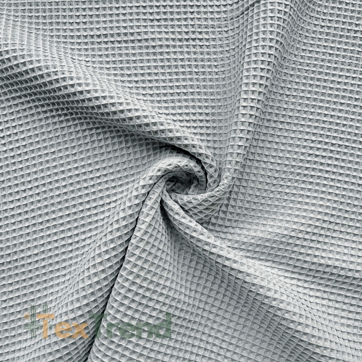 Baumwolle Waffel - Taubengrau  