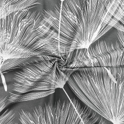 Baumwolle 100% Pusteblumen Fächer weiß auf grauem Hintergrund  
