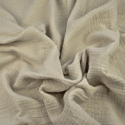 Baumwolle Musselin Double Gauze beige (Bleached Sand) - MK  