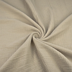 Baumwolle Musselin Double Gauze beige (Bleached Sand) - MK  