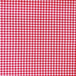 Baumwolle 100% Vichy-Karo rot-weiß  