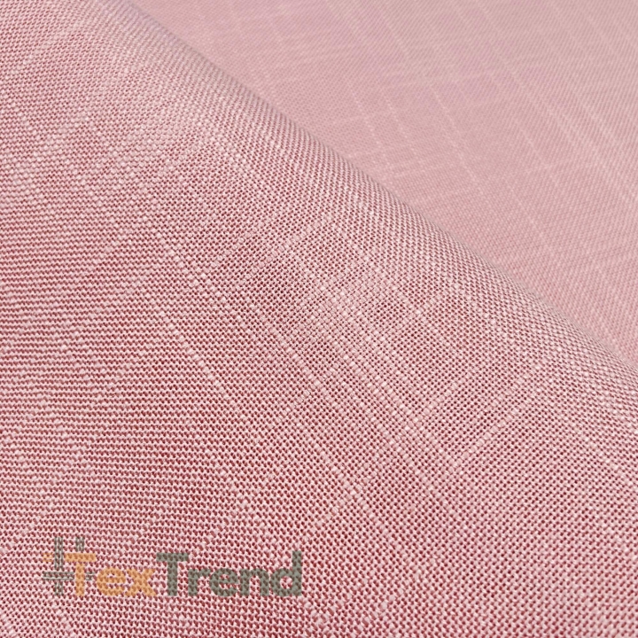 Dekorations- und Tischdeckenstoff rosa - Leinenmuster  