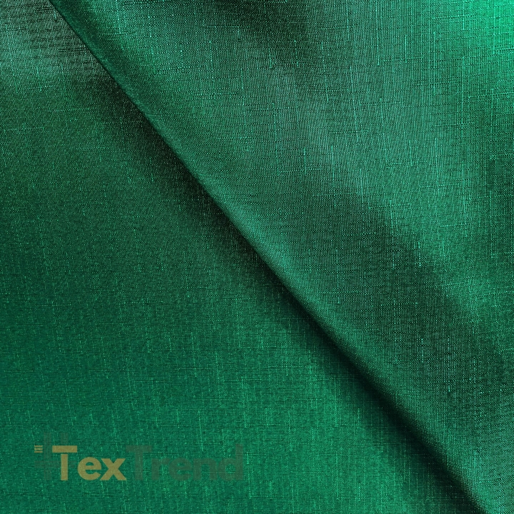 Tischdeckenstoff fleckenabweisend grün - Leinenmuster  