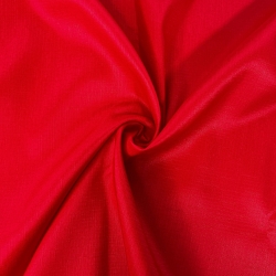 Tischdeckenstoff fleckenabweisend rot - Leinenmuster  