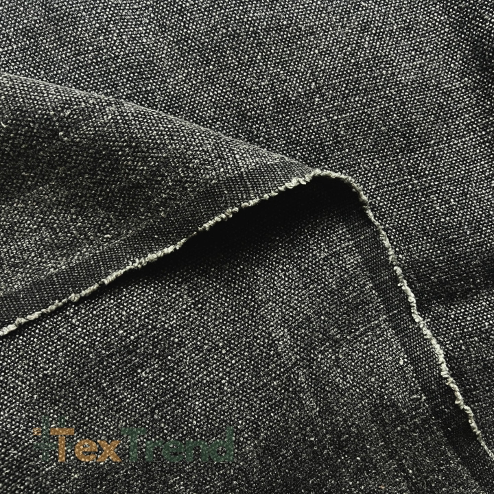 Leinen Dekostoff - 580g - 140cm - graphitfarben  