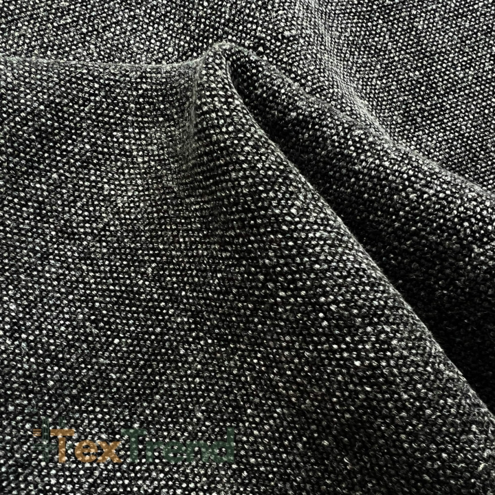 Leinen Dekostoff - 580g - 140cm - graphitfarben  