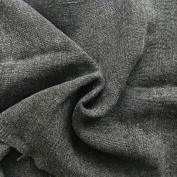 Leinen Dekostoff - 580g - 140cm - graphitfarben  