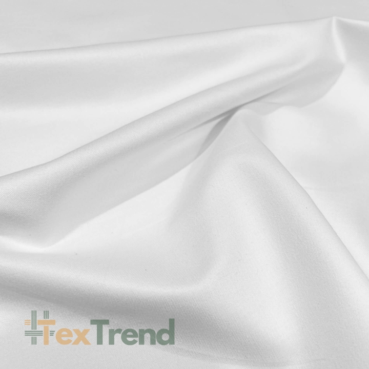Premium Baumwollsatin weiß - 180 cm  