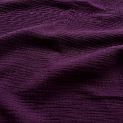 Bordeaux Doppel-Gaze Musselin  