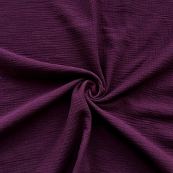 Bordeaux Doppel-Gaze Musselin  