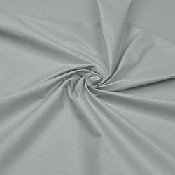 Baumwolle 100% einfarbig matt grau - 57  