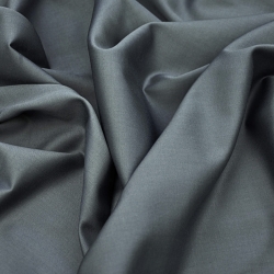 Dunkelgraue Premium-Satin 225cm (sanforisiert)  