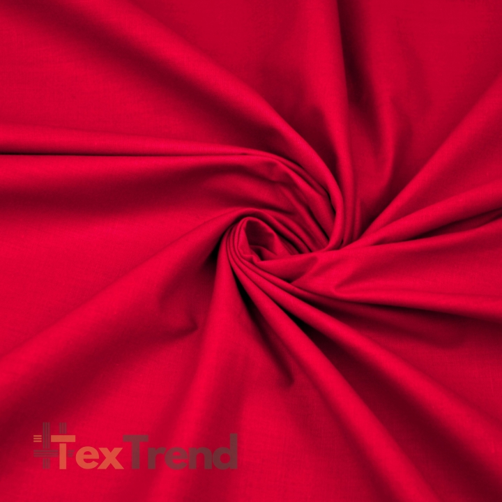 Baumwolle 100% einfarbig rot (Red) - 220cm (DT)  