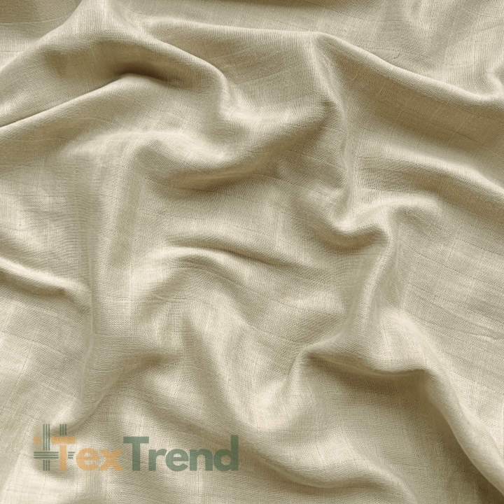 Beige Baumwoll-Musselin  