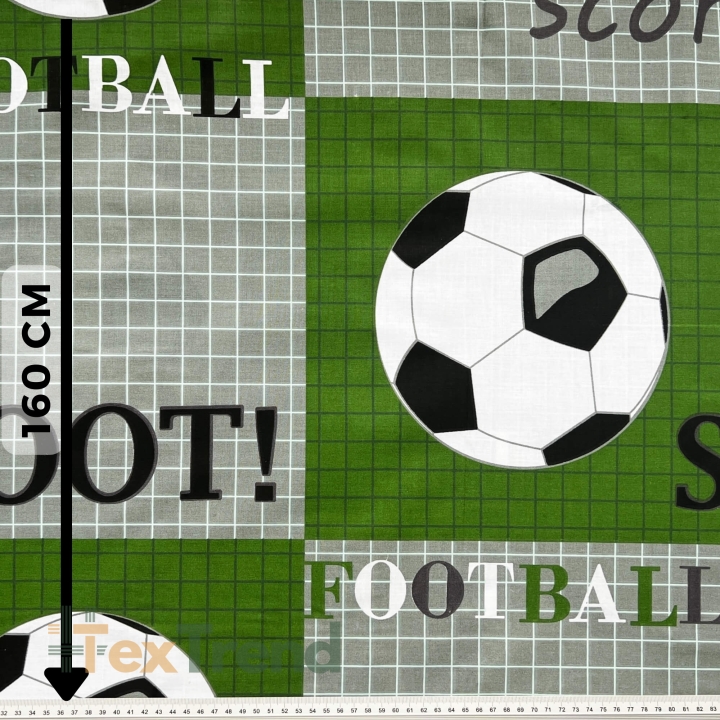 100% Baumwolle großer grüner Fußball  