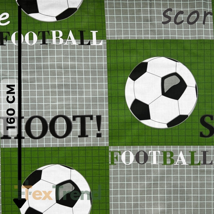 100% Baumwolle großer grüner Fußball  