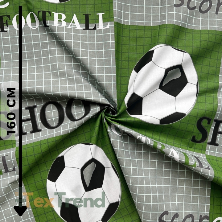 100% Baumwolle großer grüner Fußball  