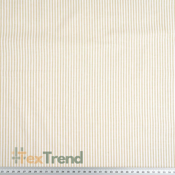 Baumwolle 100% Streifen beige und weiß  