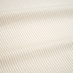 Baumwolle 100% Streifen beige und weiß  