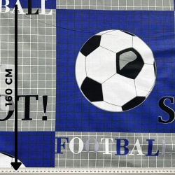 100% Baumwolle großer dunkelblauer Fußball