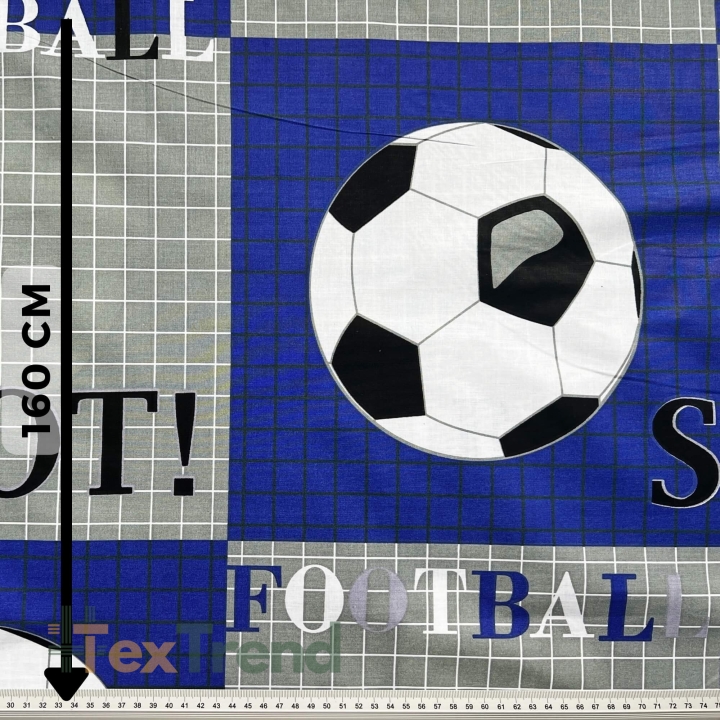 100% Baumwolle großer dunkelblauer Fußball