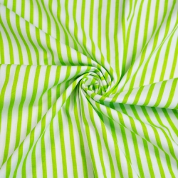 Baumwolle 100% Streifen grün und weiß  