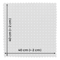 Patchwork-Stoffset 20 Stück 40 x 40 cm - schwarz-weiß