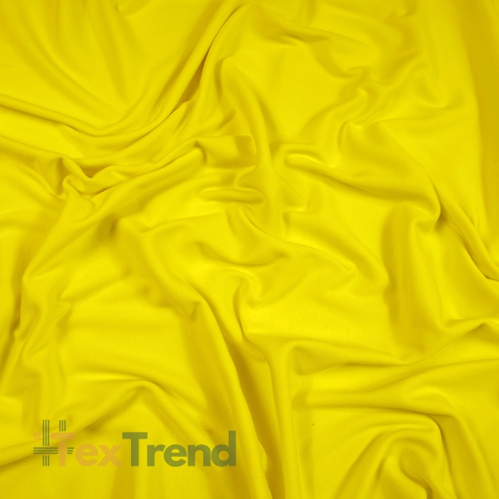 Interlock-Jersey einfarbig gelb  