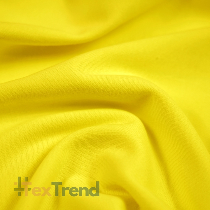 Interlock-Jersey einfarbig gelb  