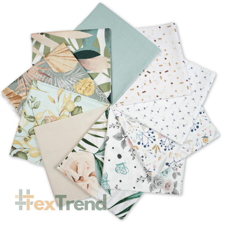 Patchwork-Stoffset 20 Stück 40 x 40 cm - pastell/Erwachsene  