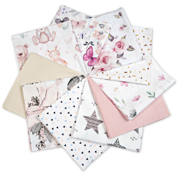 Patchwork-Stoffset 20 Stück 40 x 40 cm - pastell/Kinder  